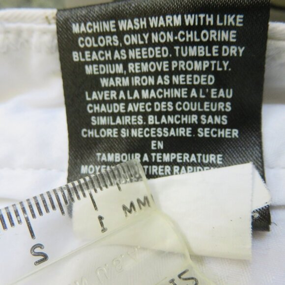 Volcom  Shorts Size 18 Youth 29x10  Plaid White Black Tan Cotton Blend - Picture 9 of 10